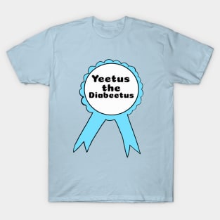 Yeetus the Diabeetus Ribbon - Light Blue T-Shirt